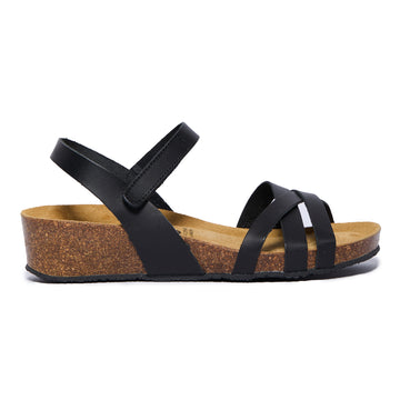 Plakton Platform Wedge Sandal – Lane Black
